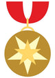 Cute Cartoon medal Wall Decal
