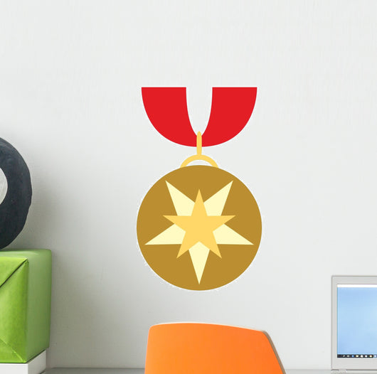 Cute Cartoon medal Wall Decal
