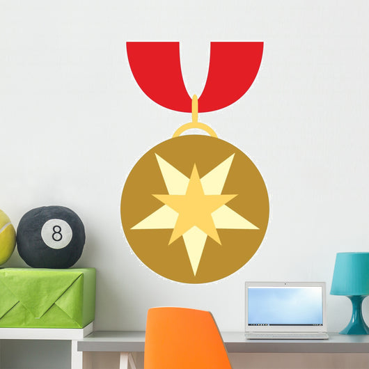 Cute Cartoon medal Wall Decal