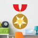 Cute Cartoon medal Wall Decal