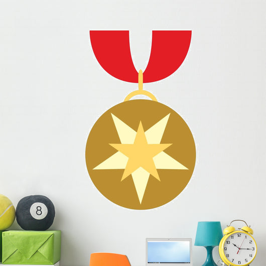 Cute Cartoon medal Wall Decal