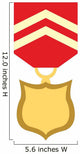 Cute Cartoon Medal Wall Decal
