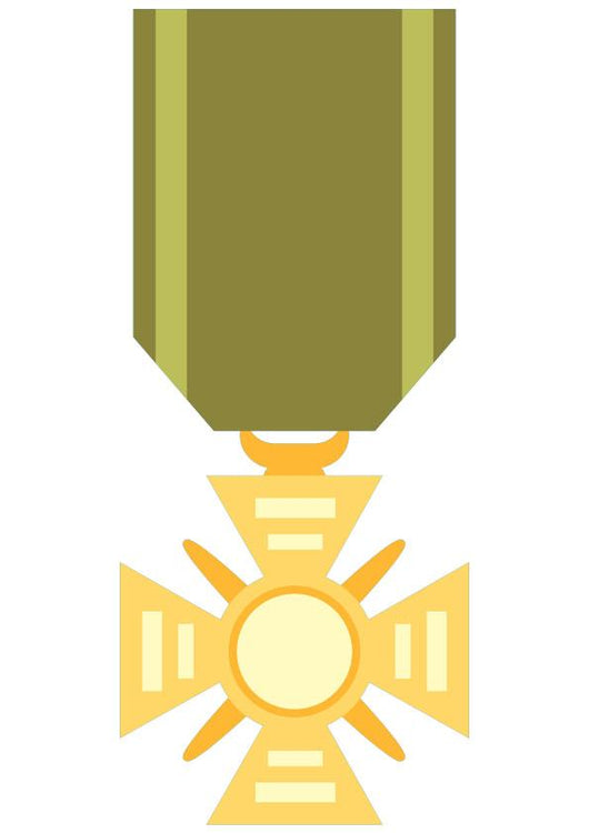 Cute Cartoon Medal Wall Decal