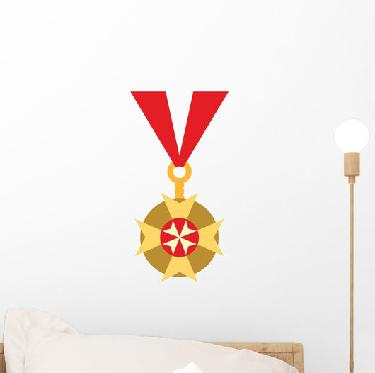 Cute Cartoon Medal Wall Decal