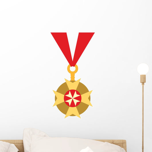 Cute Cartoon Medal Wall Decal