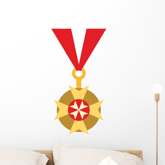 Cute Cartoon Medal Wall Decal