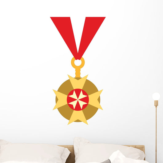 Cute Cartoon Medal Wall Decal