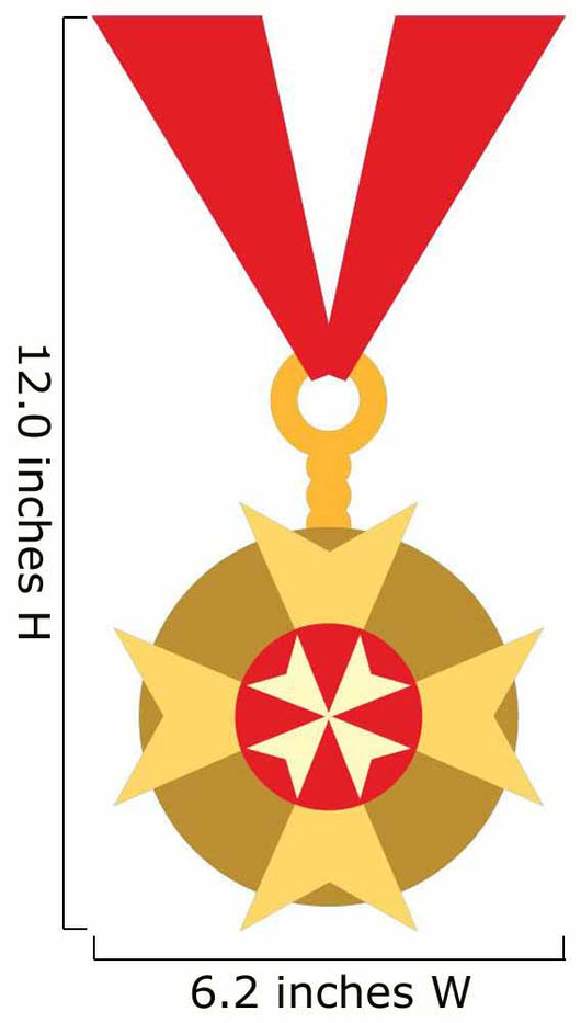 Cute Cartoon Medal Wall Decal
