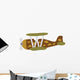 Cute Military Airplane Wall Decal