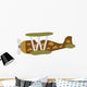 Cute Military Airplane Wall Decal