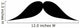 Pointy Butch Silly Mustache Wall Decal