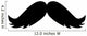 Silly Mustaches Refined Bush Wall Decal