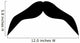Sad Butch Silly Mustache Wall Decal