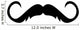 Refined Artist Silly Mustache Wall Decal