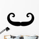 High Curl Silly Mustache Wall Decal