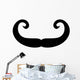 High Curl Silly Mustache Wall Decal
