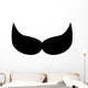Fluffed Butch Silly Mustache Wall Decal
