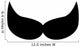 Fluffed Butch Silly Mustache Wall Decal