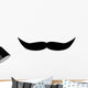 Slight Turn Silly Mustache Wall Decal