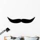 Slight Turn Silly Mustache Wall Decal