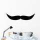 Slight Turn Silly Mustache Wall Decal