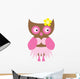 Cute Little Owl Wall Decal