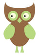 Cute Little Owl Wall Decal