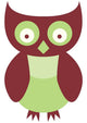 Cute Little Owl Wall Decal
