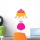 Pretty Blond Princess with Wall Decal