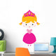 Pretty Blond Princess with Wall Decal