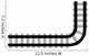 Rail Road Corner Border Wall Decal