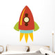 Cute Little Cartoon Rocket Wall Decal
