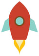Cute Little Rocket Wall Decal