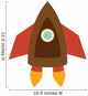 Cute Little Rocket Wall Decal