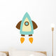 Cute Little Rocket Wall Decal