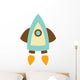 Cute Little Rocket Wall Decal