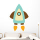 Cute Little Rocket Wall Decal