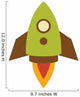 Cute Little Rocket Wall Decal