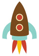 Cute Little Rocket Wall Decal