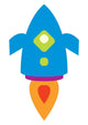 Cute Little Rocket Wall Decal