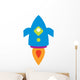 Cute Little Rocket Wall Decal