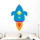 Cute Little Rocket Wall Decal