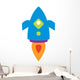 Cute Little Rocket Wall Decal