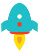Cute Little Rocket Wall Decal