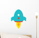 Cute Little Rocket Wall Decal