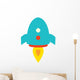 Cute Little Rocket Wall Decal
