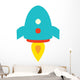 Cute Little Rocket Wall Decal