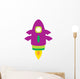 Cute Little Rocket Wall Decal