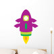 Cute Little Rocket Wall Decal