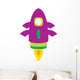 Cute Little Rocket Wall Decal